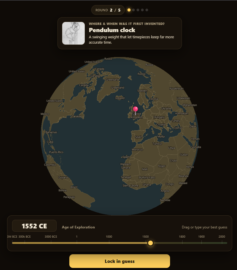 Placewhen screenshot 1