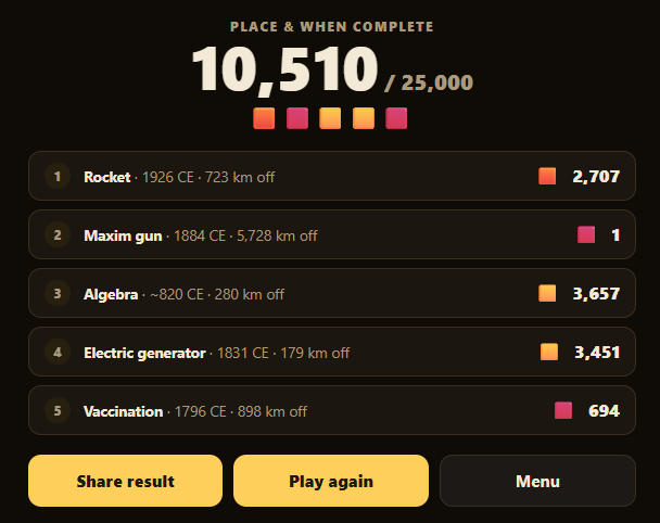 Placewhen screenshot 2
