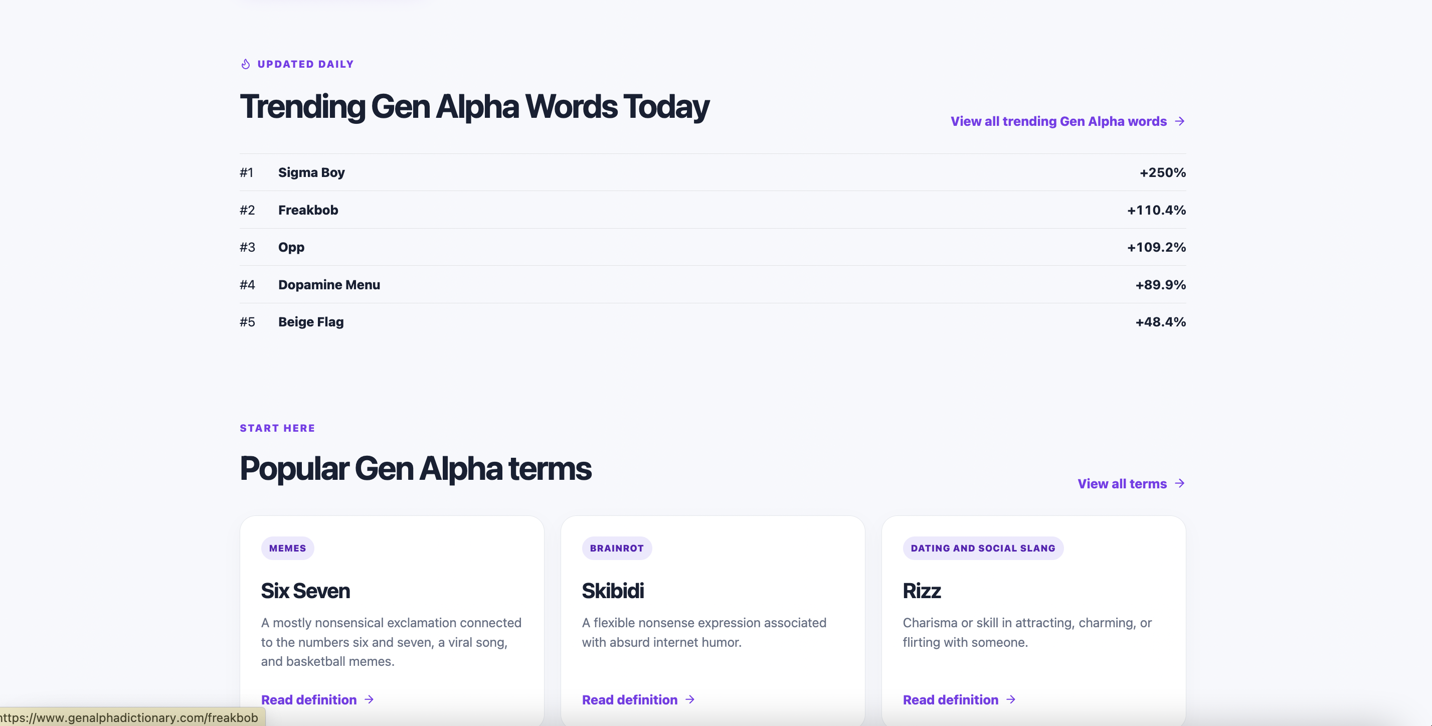 Gen Alpha Dictionary screenshot 3
