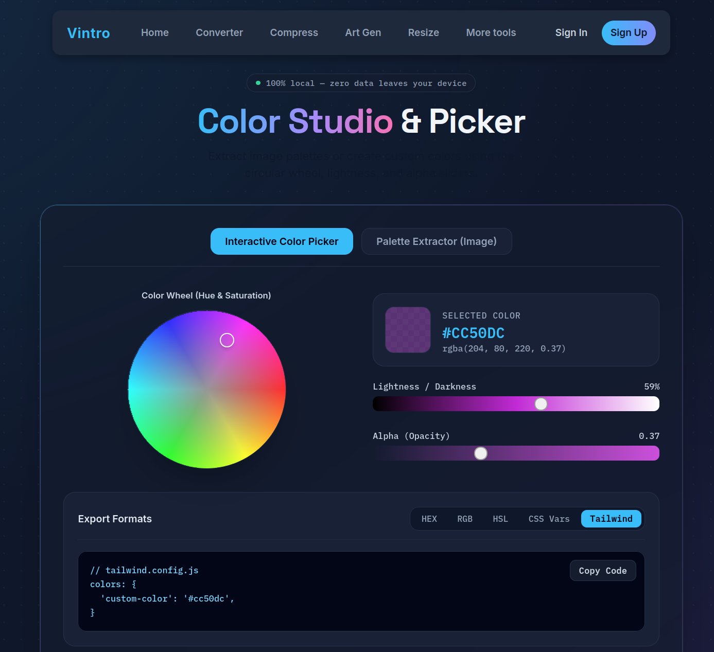 VINTRO TOOLS screenshot 1