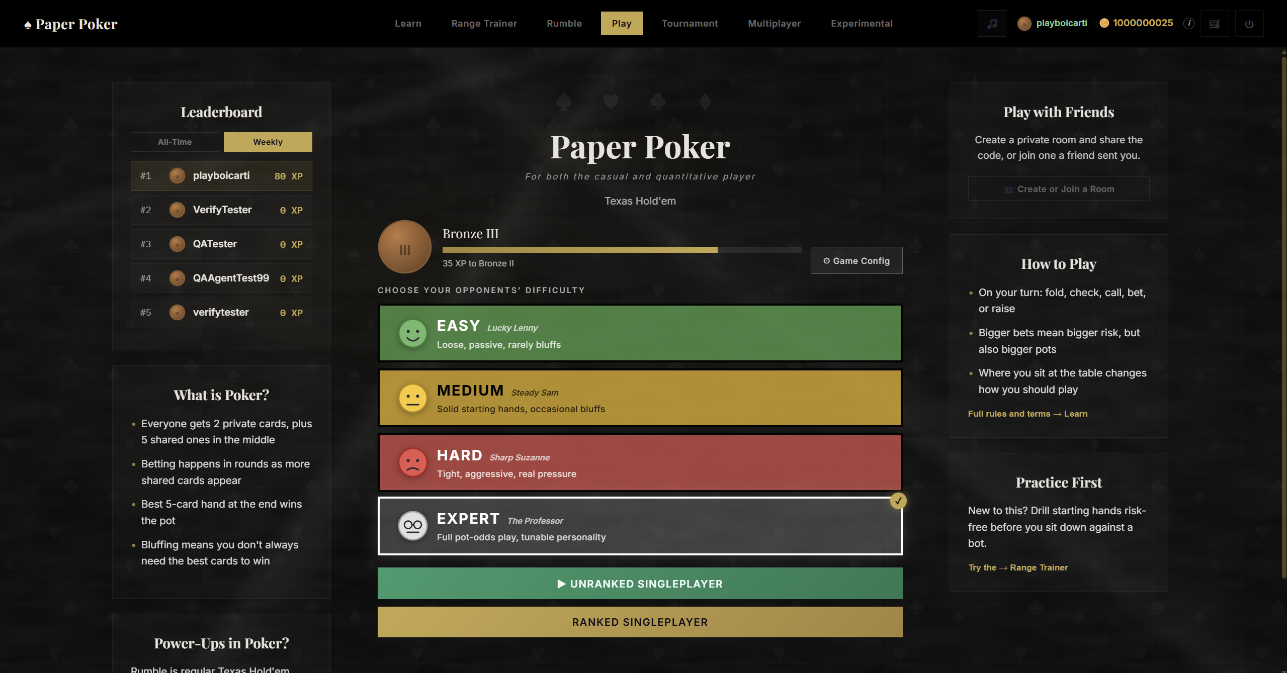 PaperPoker screenshot 3