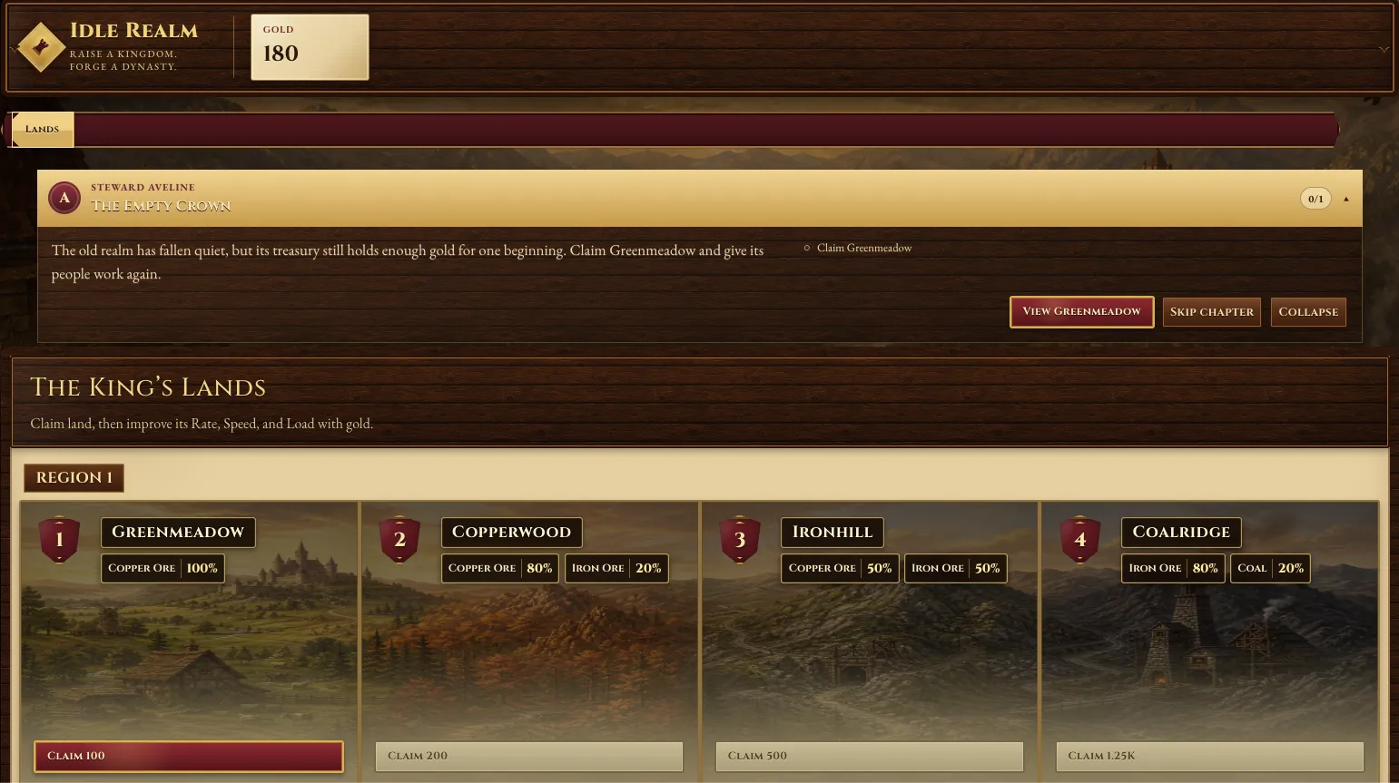 Idle Realms screenshot 1