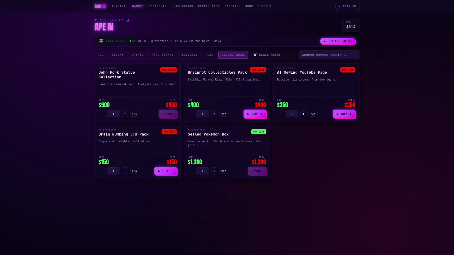 Degenerate Finance screenshot 5