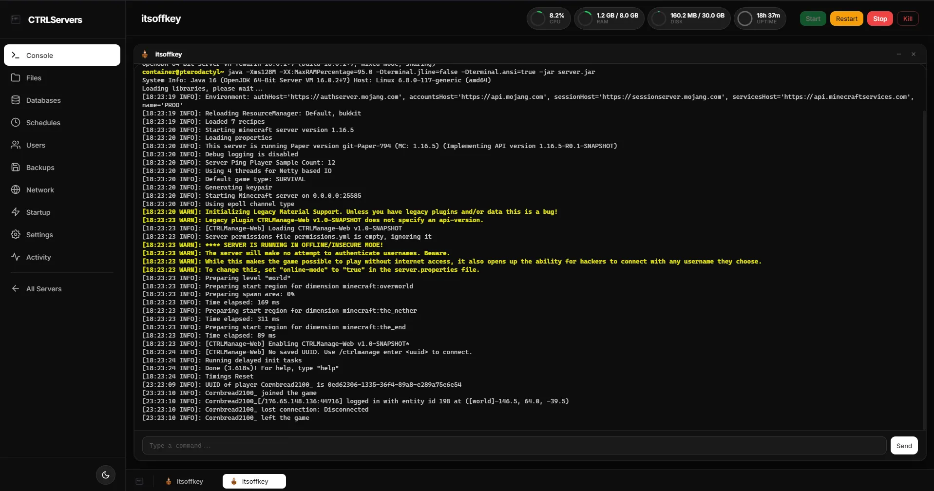 CTRLServers screenshot 3