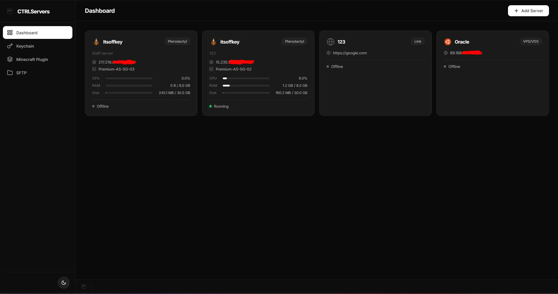 CTRLServers screenshot 4