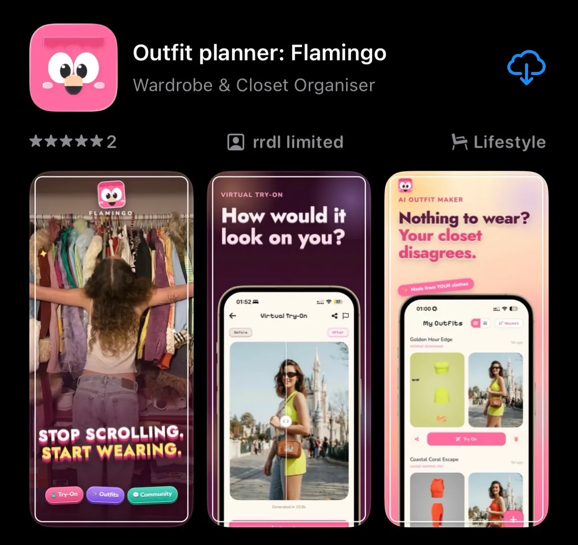 Flamingo outfit recommender screenshot 1
