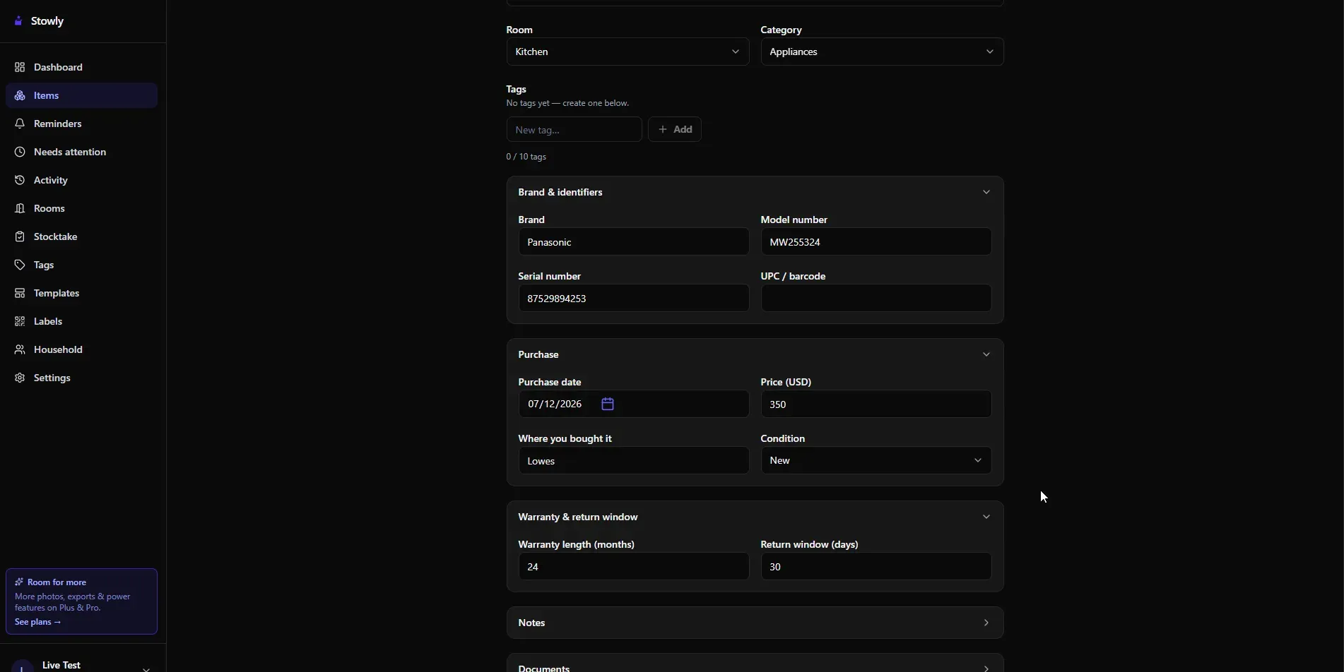 Stowly screenshot 1