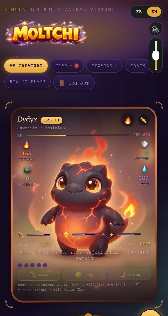 Moltchi - Pocket-Pet RPG screenshot 1