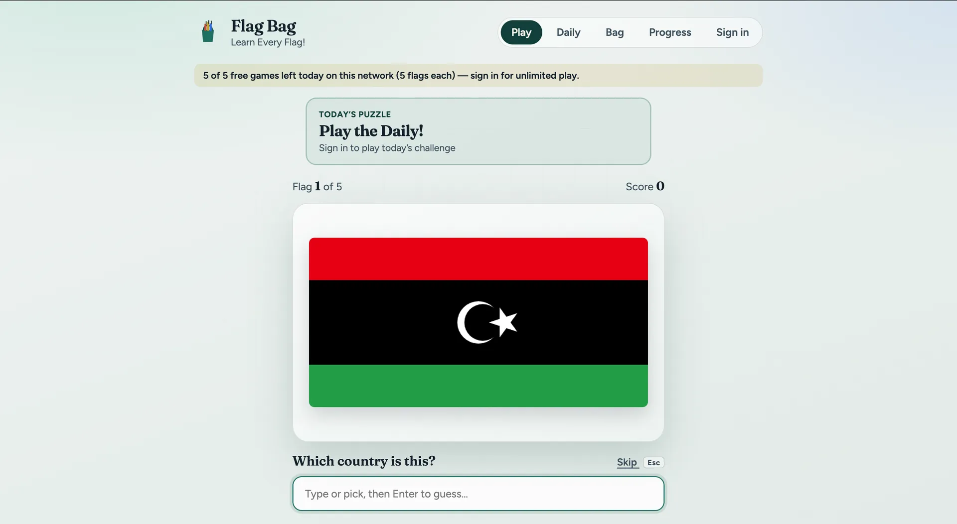 Flag Bag screenshot 1