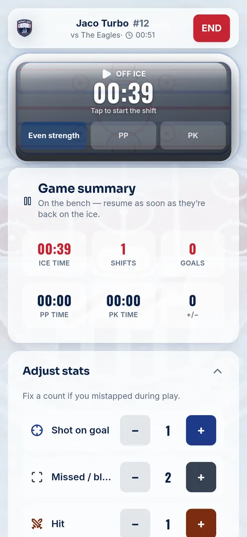 RinkLog screenshot 1