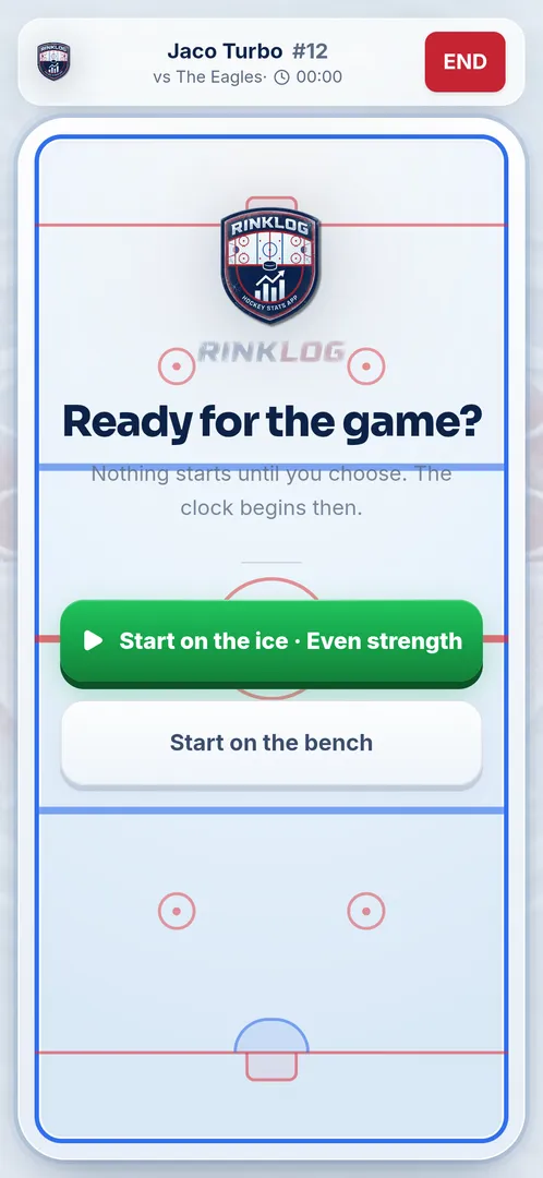 RinkLog screenshot 2