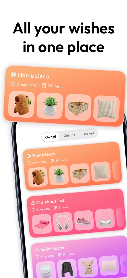 WishGrid screenshot 1