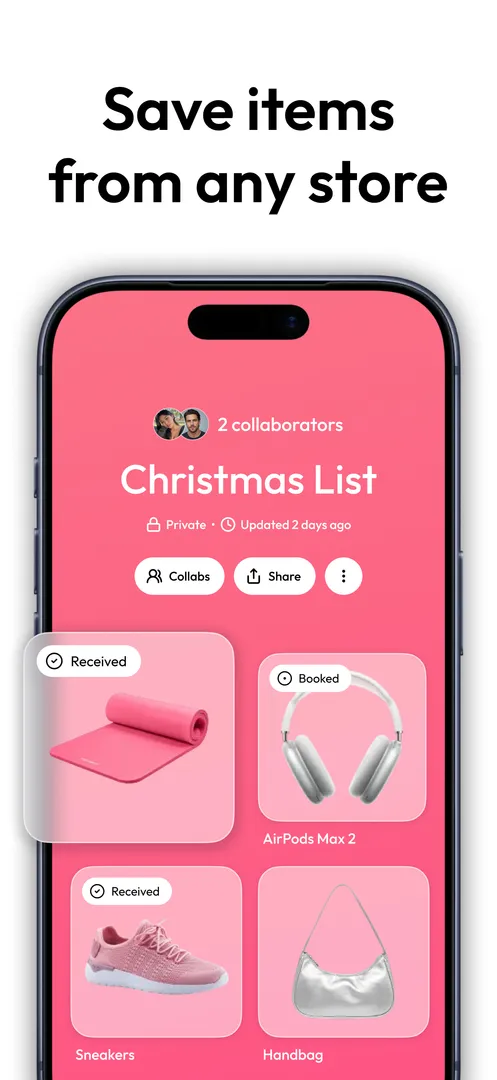 WishGrid screenshot 2