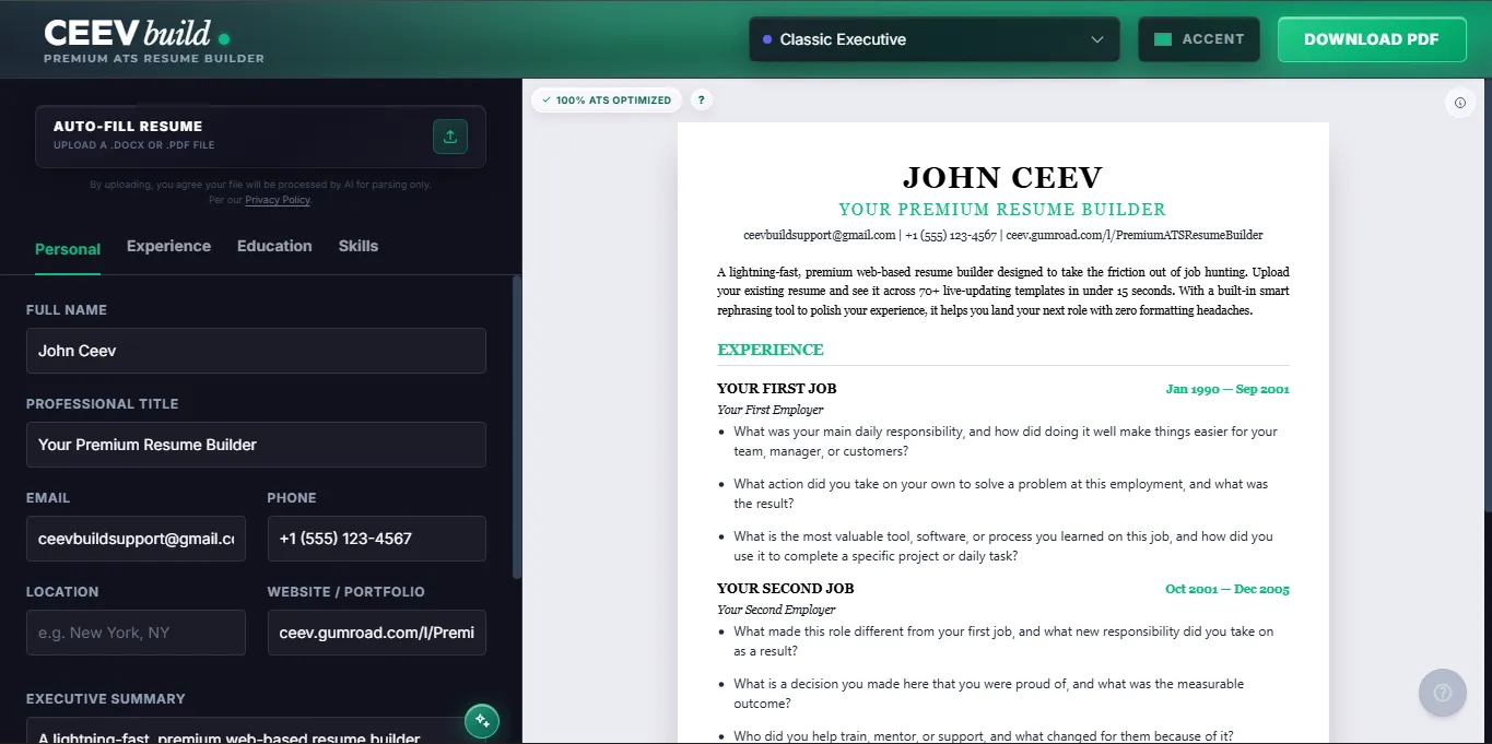 Ceevbuild screenshot 1