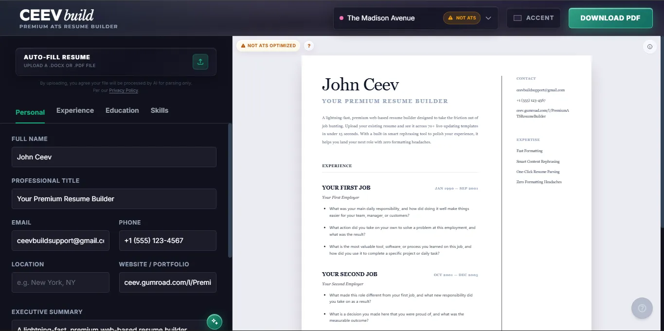 Ceevbuild screenshot 2