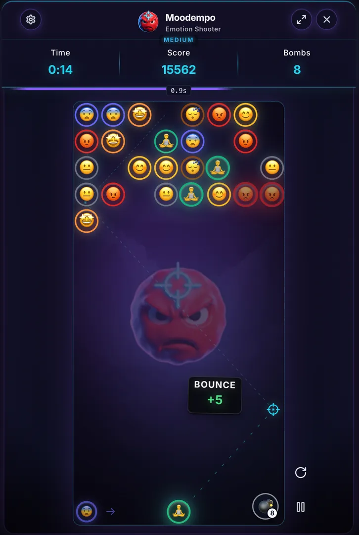 Moodempo: Emotion Shooter screenshot 1