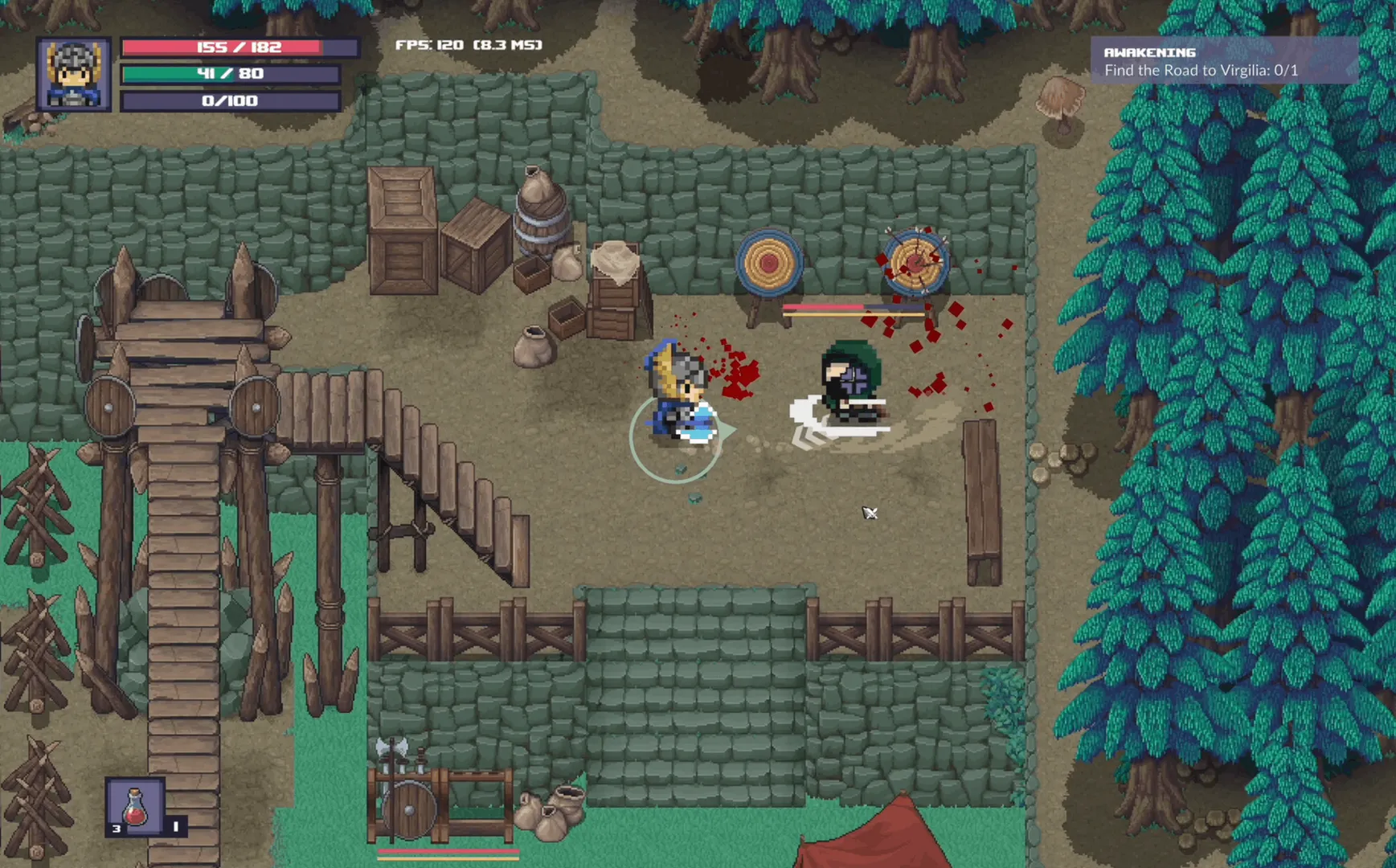 Astoria: Faber Exitii pixel RPG screenshot 3