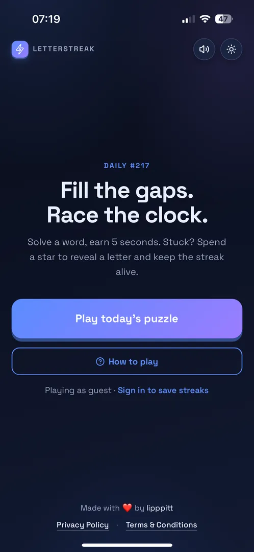 LetterStreak screenshot 2