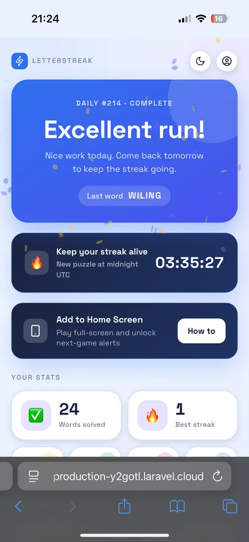 LetterStreak screenshot 4