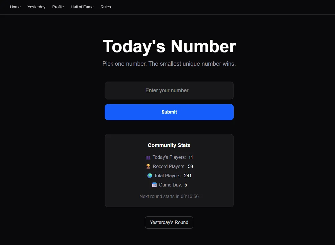 Todays Number screenshot 1