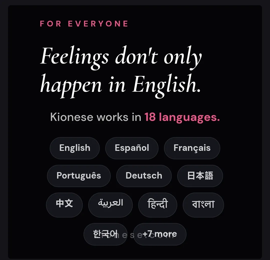 Kionese screenshot 1