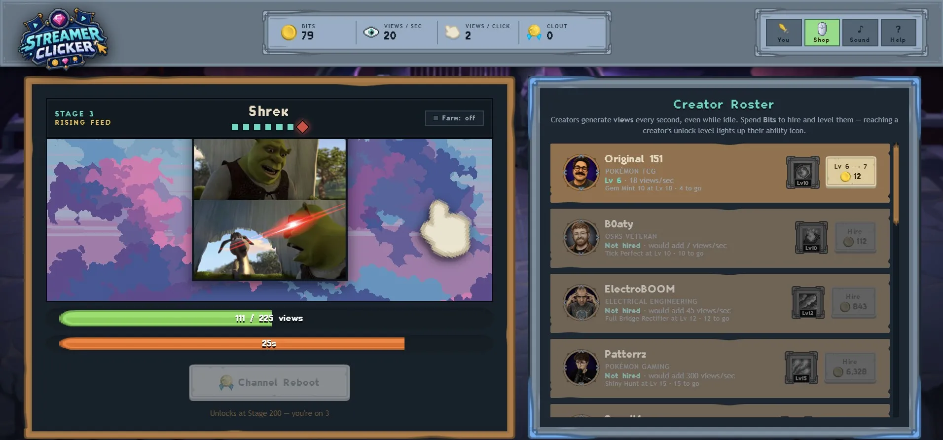Streamer Clicker screenshot 1