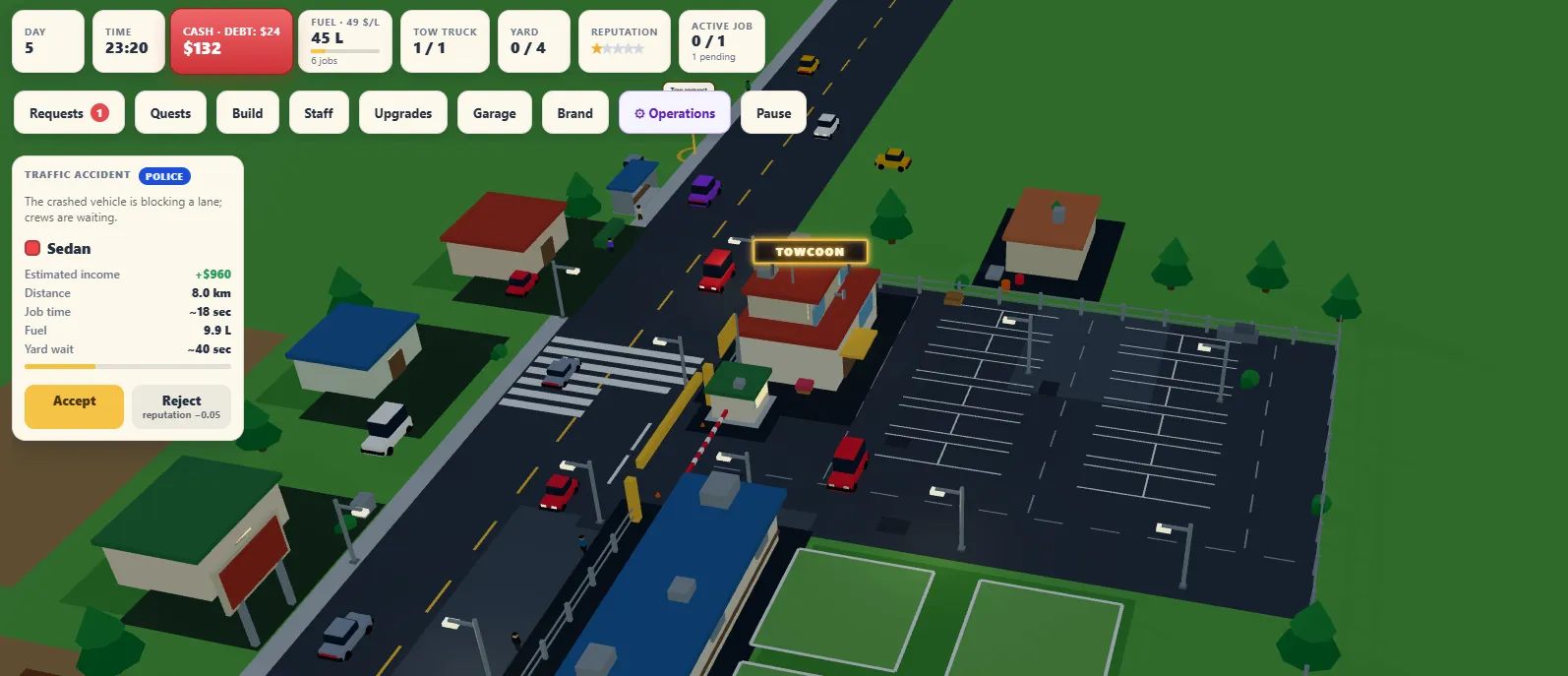 Towcoon A Browser Tycoon Game screenshot 2