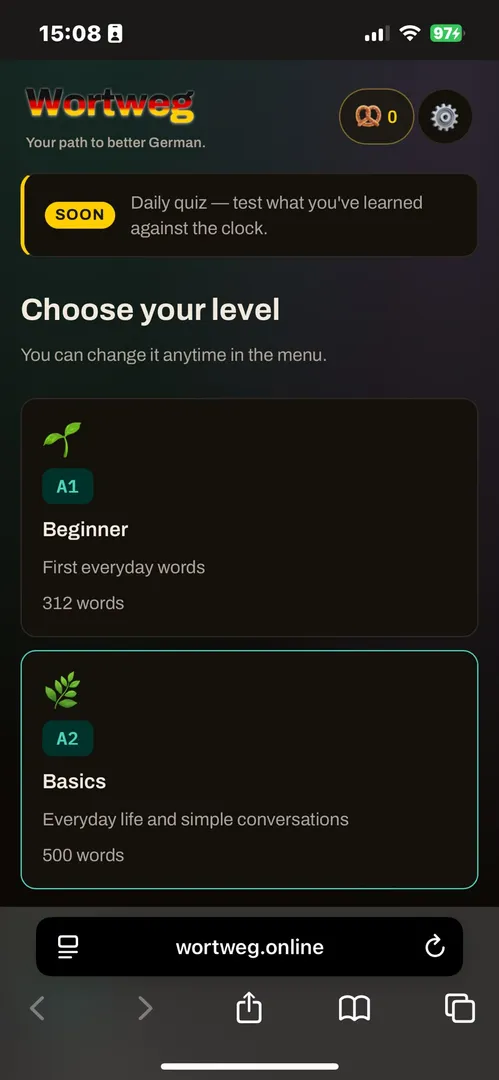 Wortweg screenshot 3