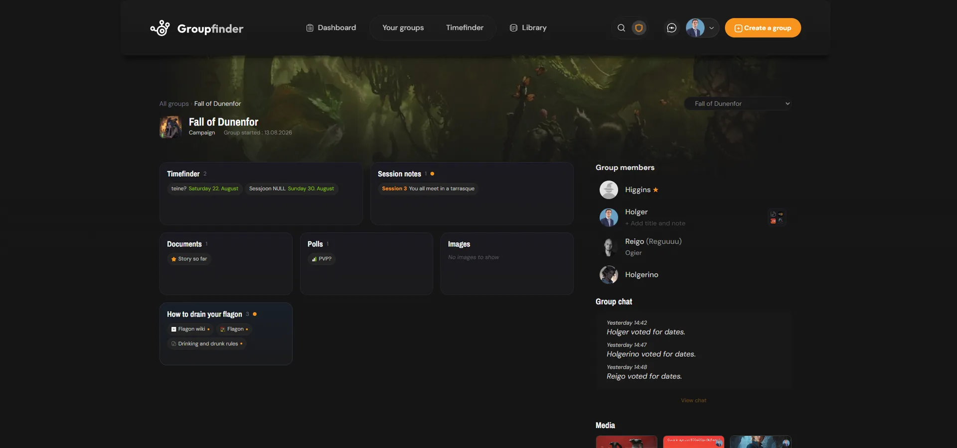 Groupfinder screenshot 1