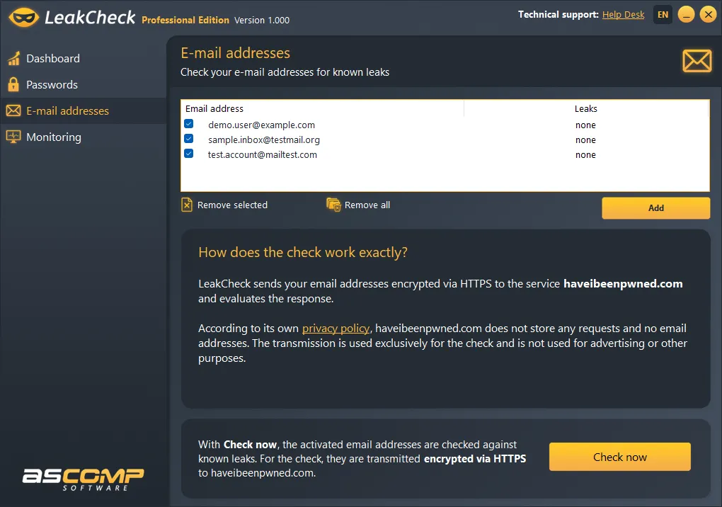 LeakCheck screenshot 5