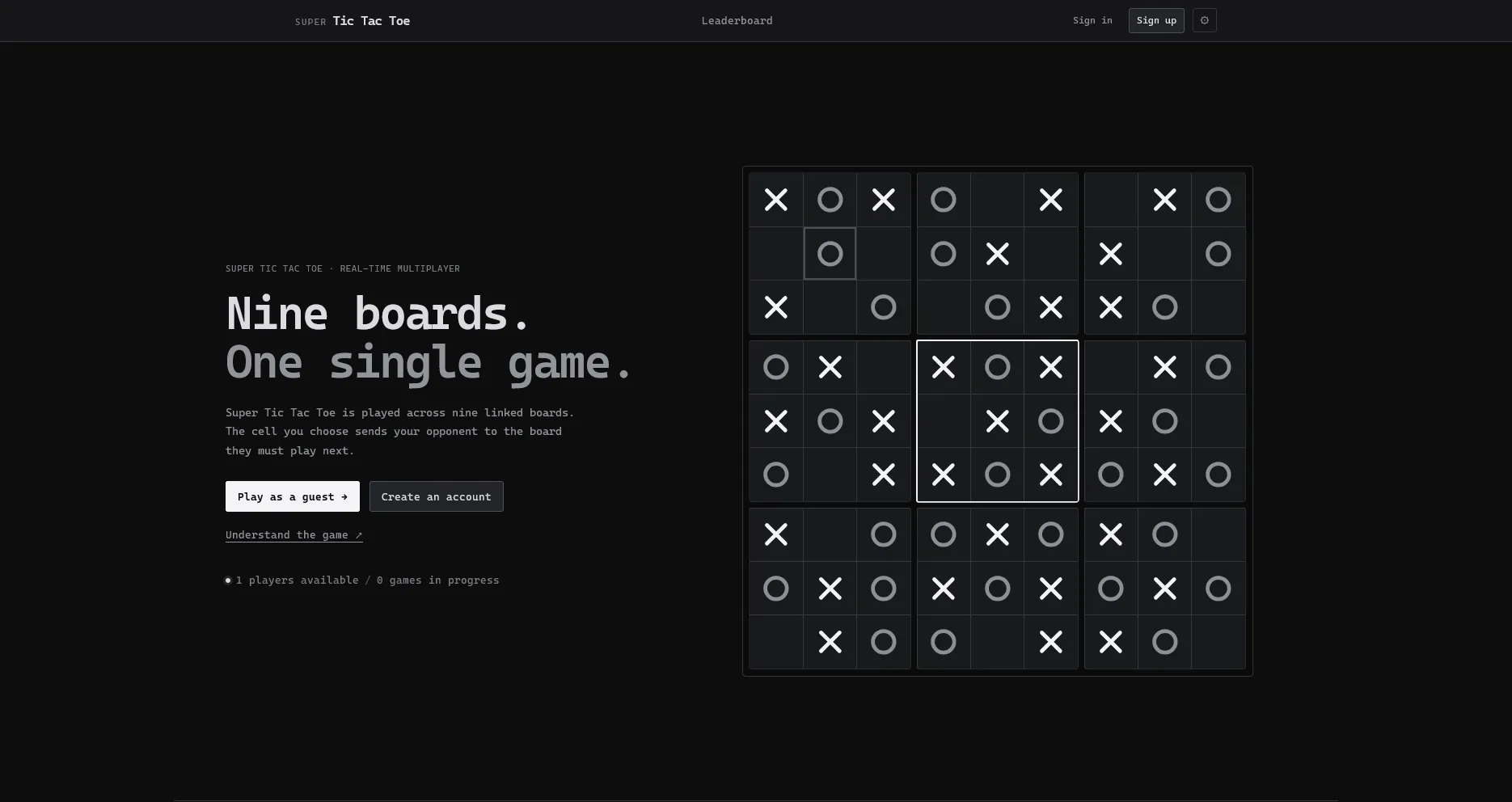 Super TicTacToe screenshot 2