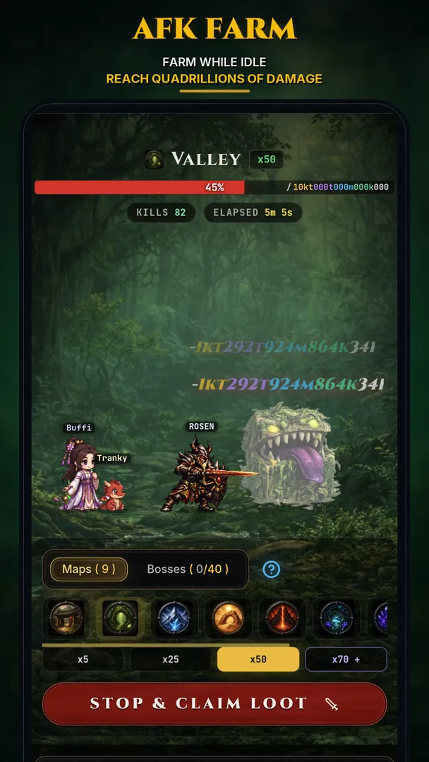 Mimic2 - Idle MMORPG screenshot 2