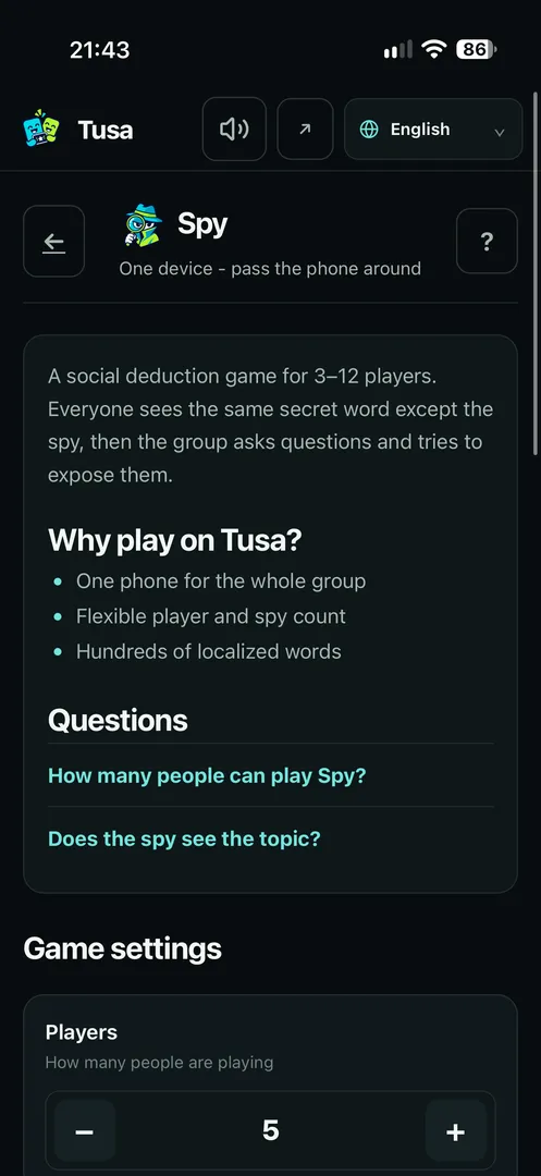 Tusa screenshot 3