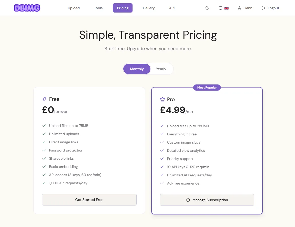 dbimg screenshot 1