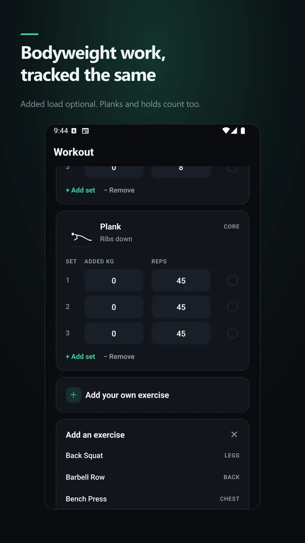 RepTrack screenshot 2
