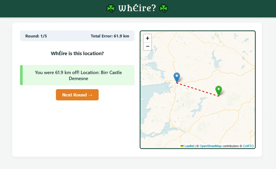 WhEire screenshot 2