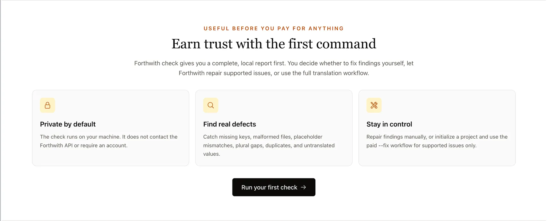 Forthwith screenshot 1