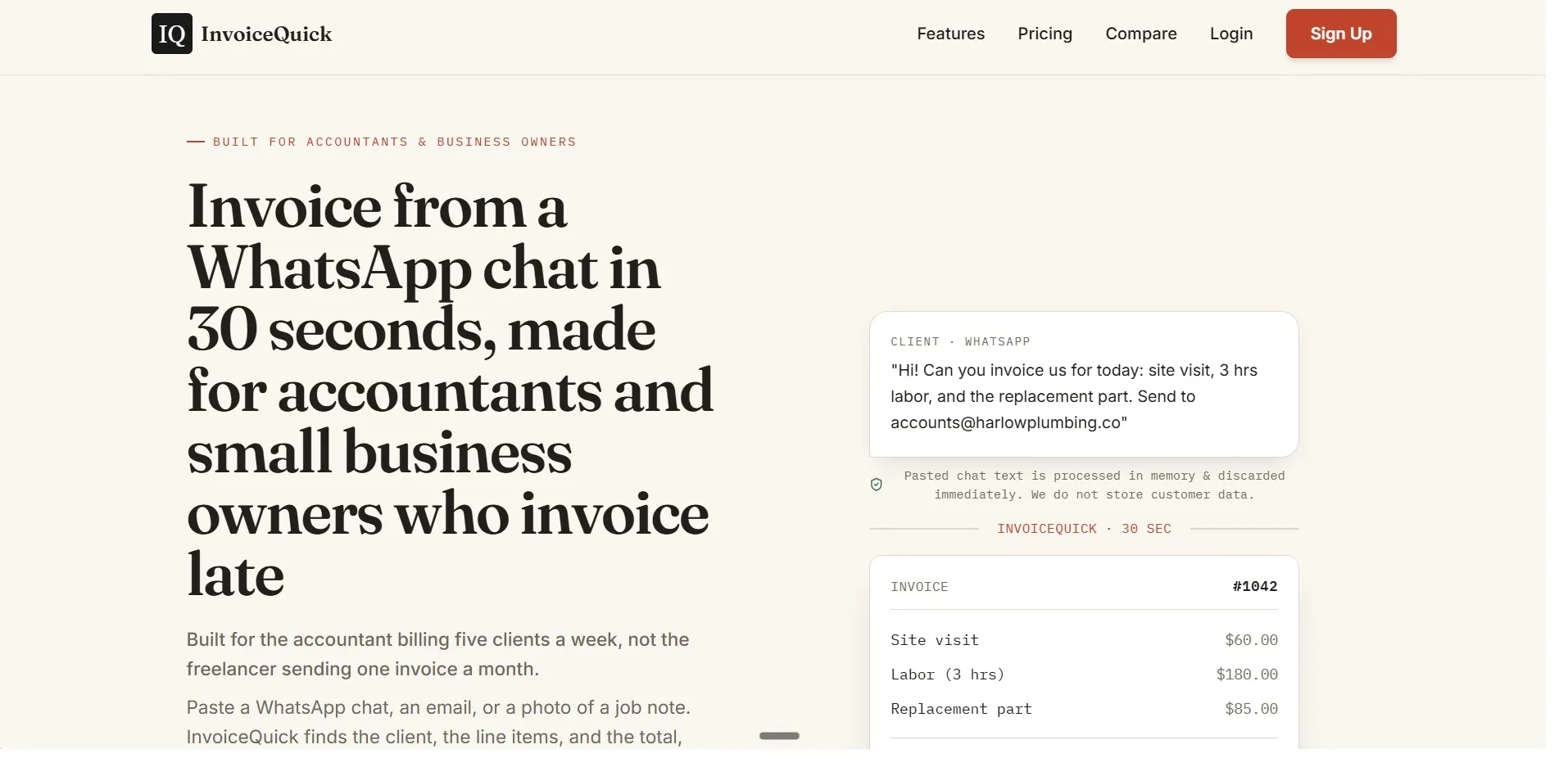 InvoiceQuick screenshot 1