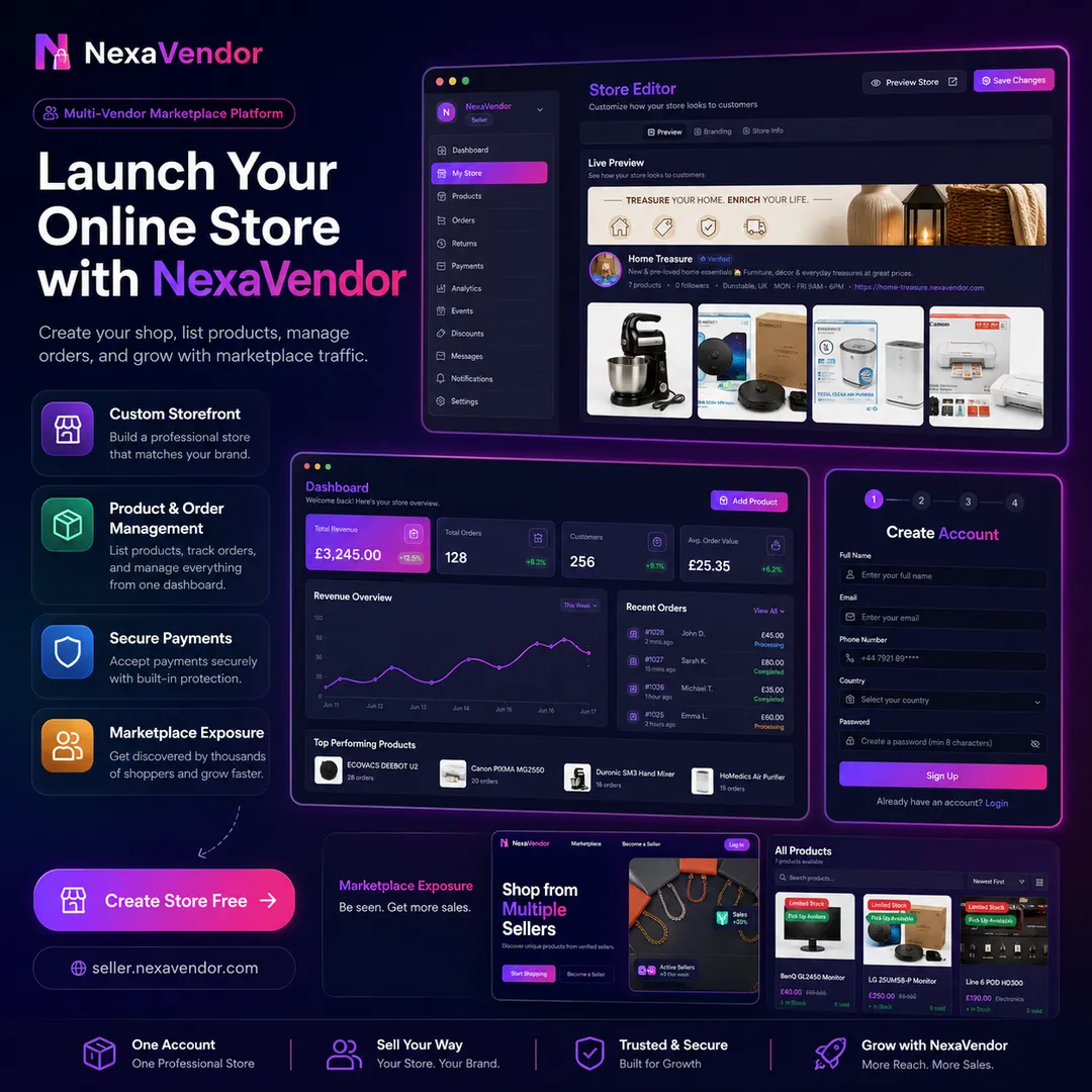 NexaVendor Marketplace screenshot 1
