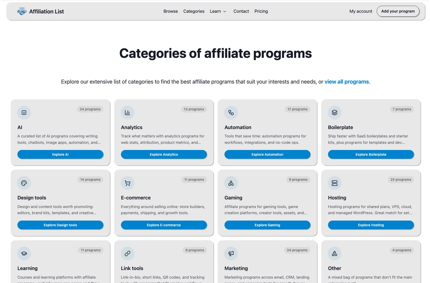 AffiliationList screenshot 3