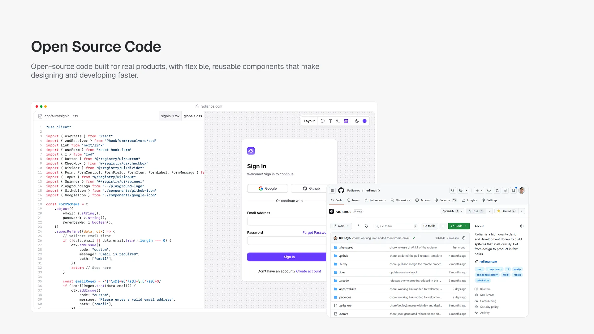 Radian UI screenshot 5