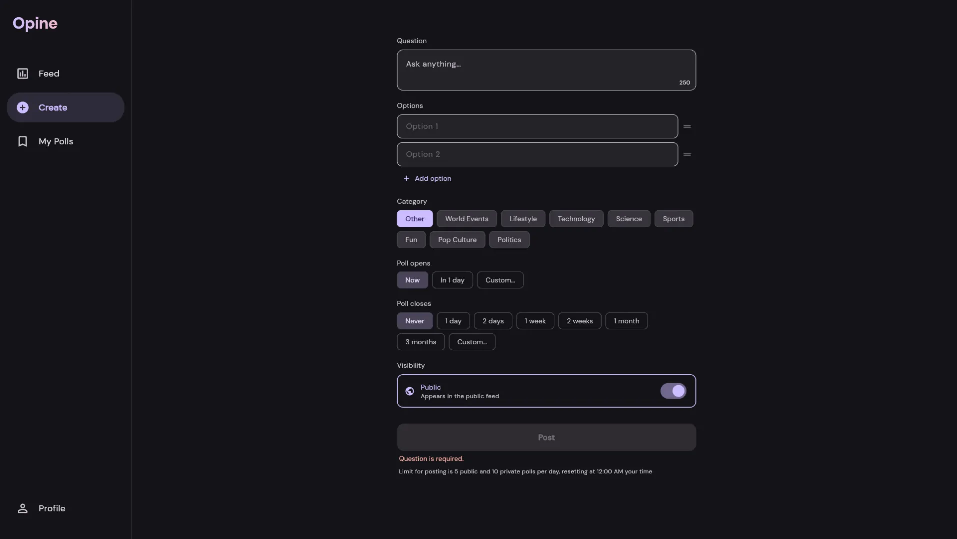 Opine screenshot 4