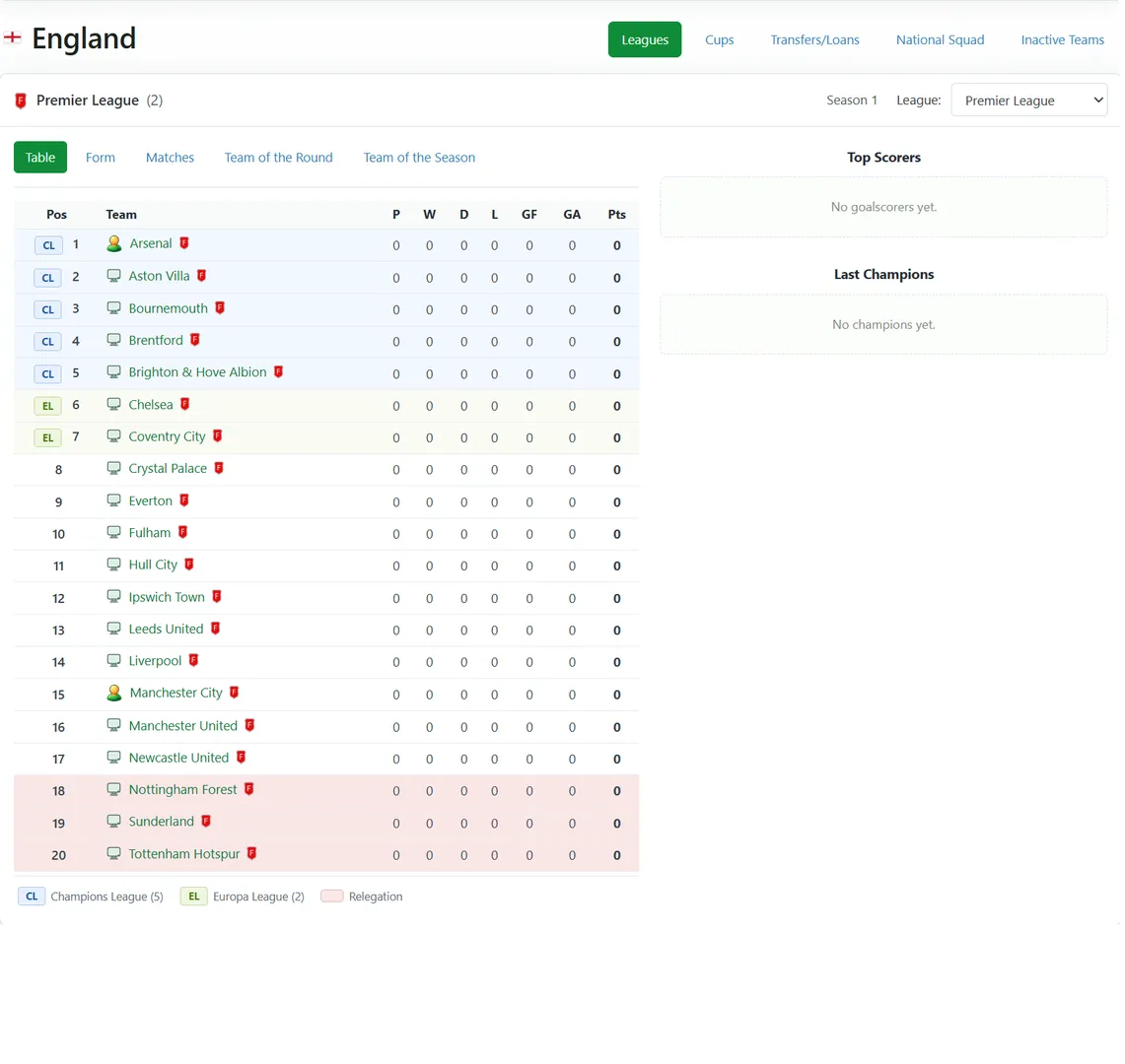 Soccersim Classic screenshot 3