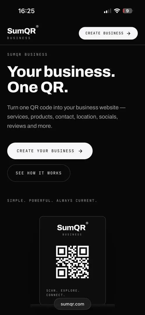 SumQR screenshot 1