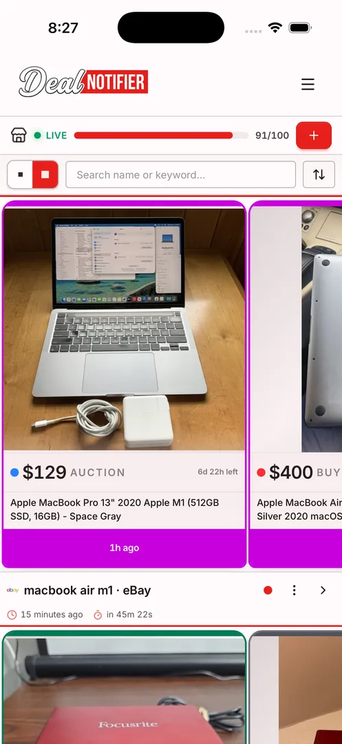 Deal Notifier screenshot 1