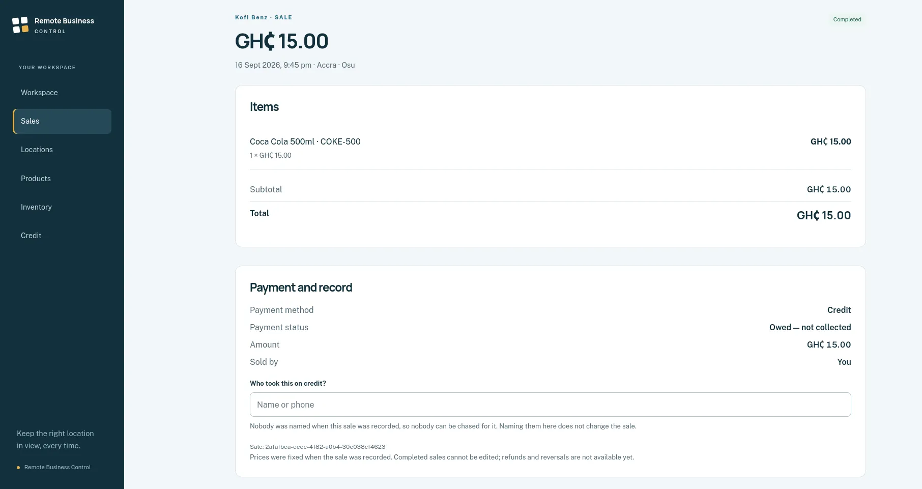 Remote Business Control screenshot 2