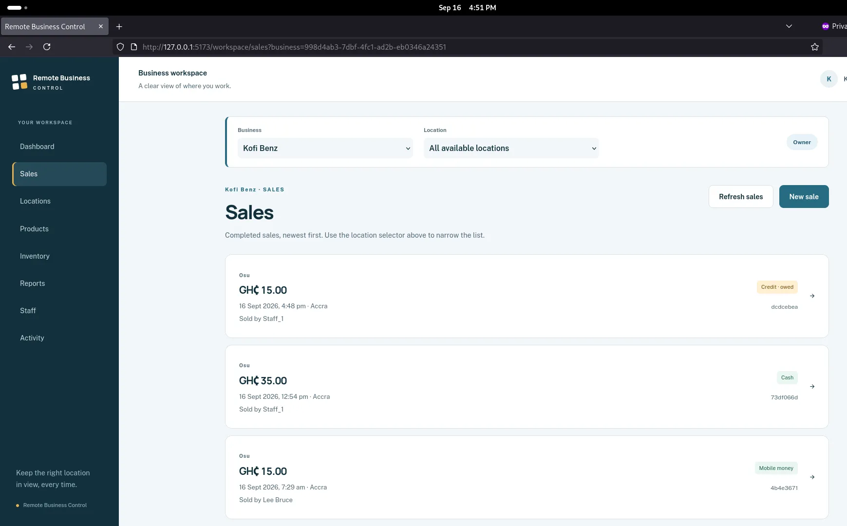 Remote Business Control screenshot 4