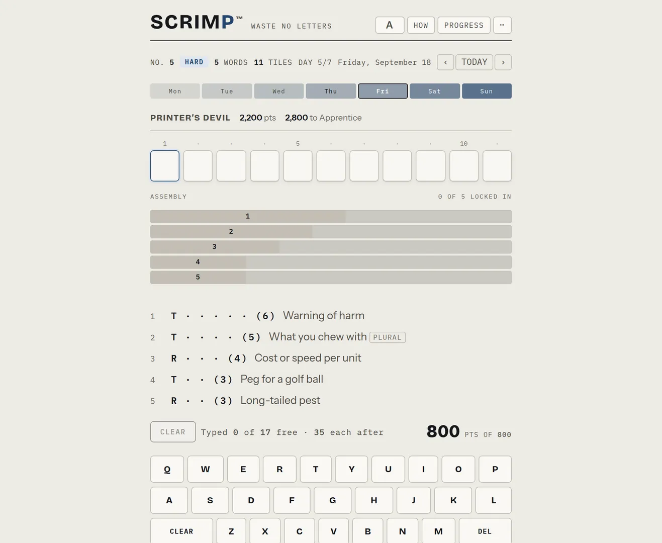 Scrimp screenshot 1