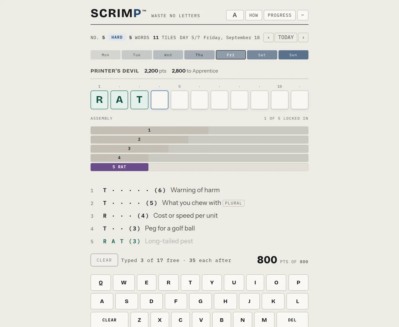 Scrimp screenshot 2
