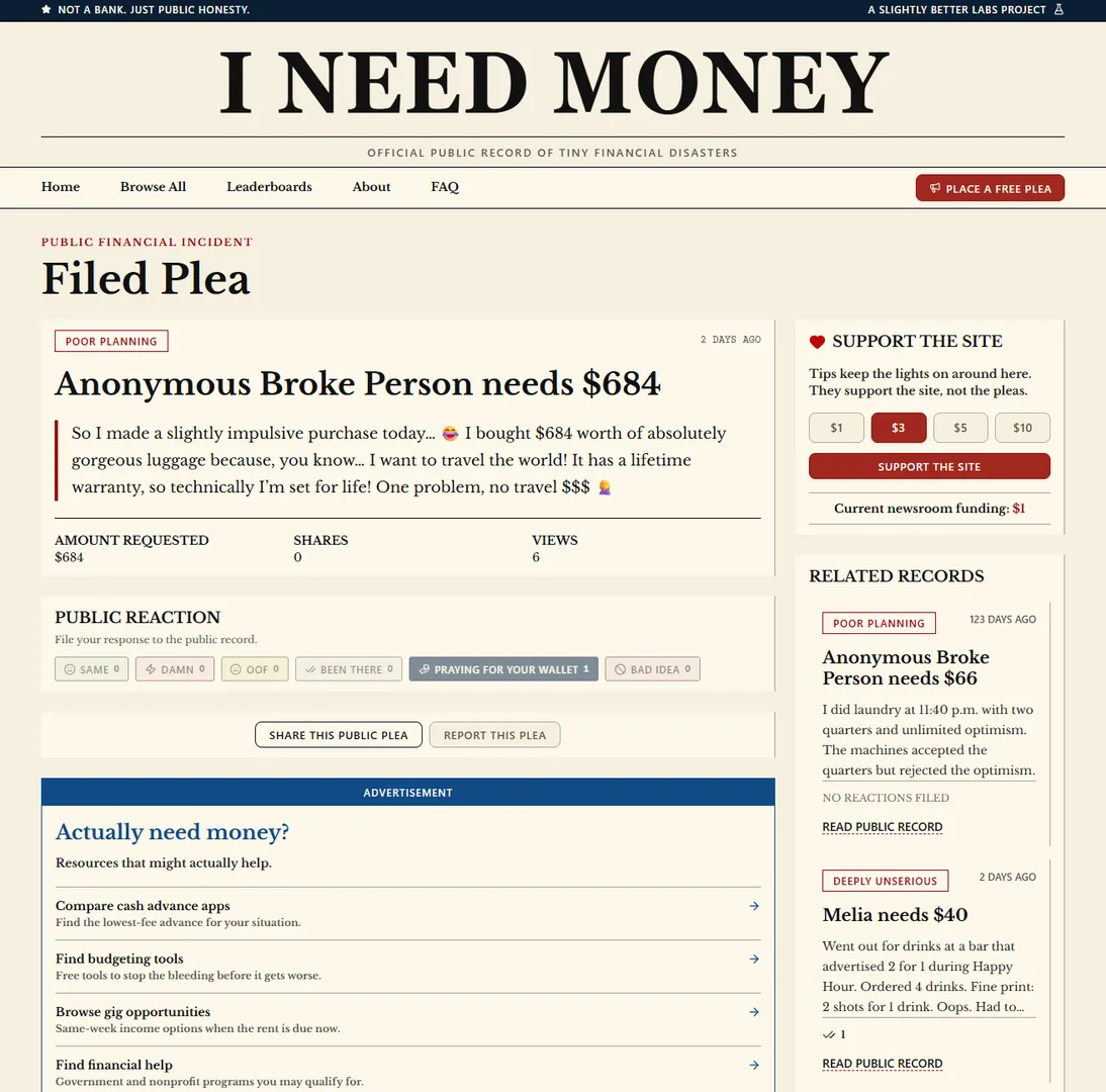 I Need Money screenshot 3